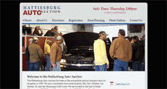 Desktop Screenshot of hattiesburgautoauction.com